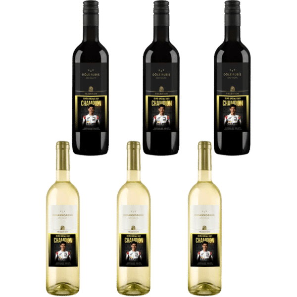 Carton de 6 bouteilles (3x Johannisberg + 3x Dôle)